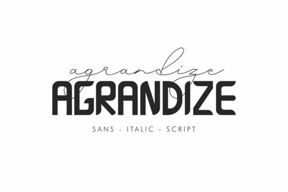 Agrandize: A Versatile Duo Font for Web Design
