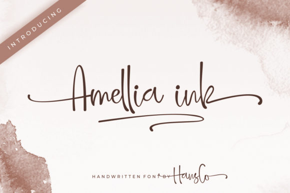 Amellia Ink: A Natural Handwritten Font for Makers