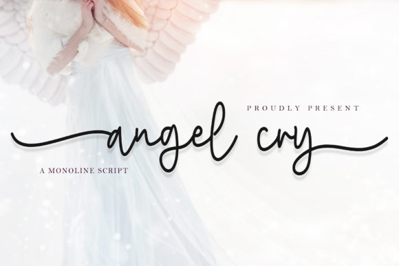 Angel Cry: A Monoline Script Font for Branding