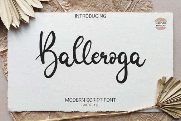 Balleroga: A Whimsical Handwritten Font for Web Design