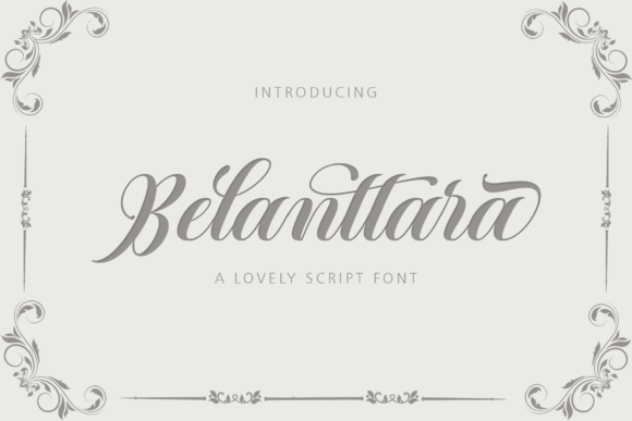 Belanttara: A Charming Script Font for Editorial Design