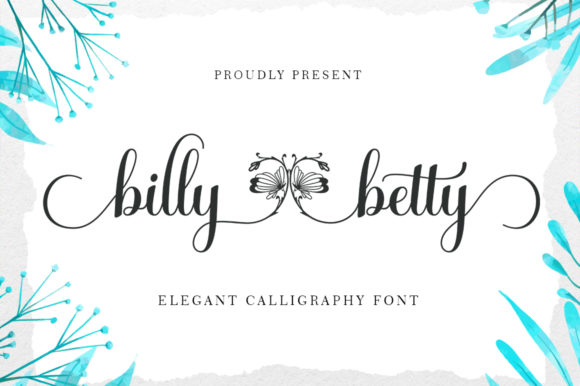 Billy Betty: A Romantic Script Font for Editorial Design