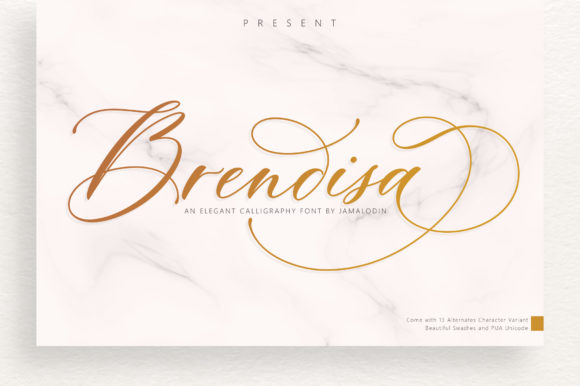 Brendisa: A Modern Calligraphy Script Font for Branding