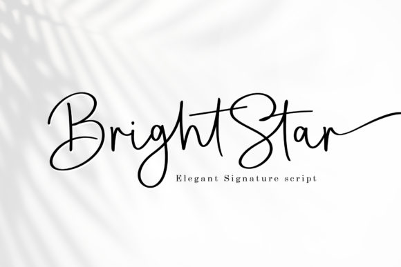 Bright Star: A Romantic Script Font for Editorial Design
