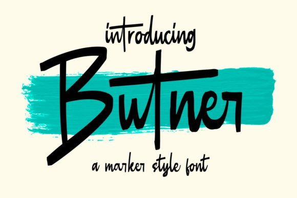 Butner: A Quirky Handwritten Font for Makers