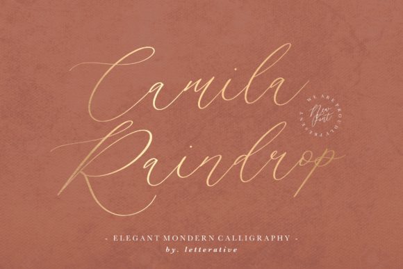 Camila Raindrop: A Handwritten Font for Makers