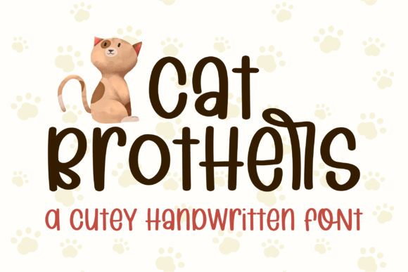 Cat Brothers: A Handwritten Font for Authentic Branding