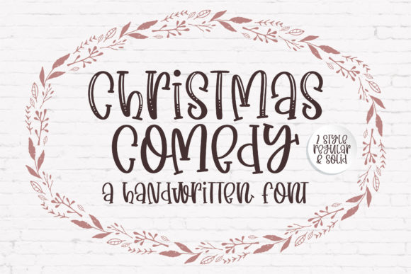 Christmas Comedy: A Quirky Handwritten Font for Brands