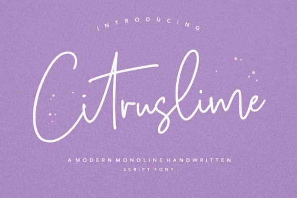 Citruslime: The Elegant Handwritten Font for Your Brand