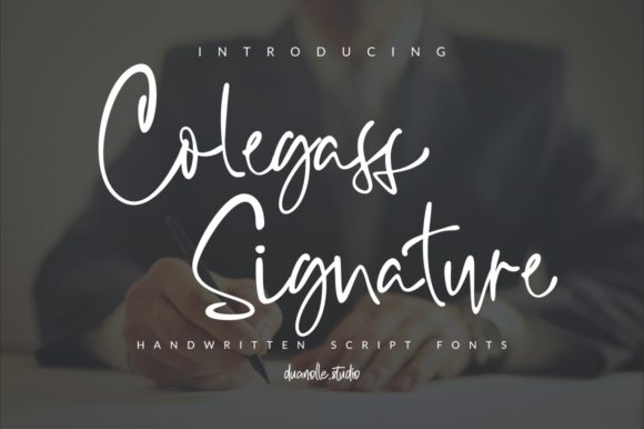 Collegass Signature: A Chic Font for Modern Branding