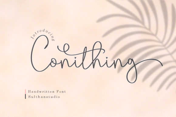 Conithing: A Romantic Handwritten Font for Business