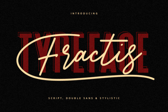Fractis: A Bold Duo Font for Polished Branding