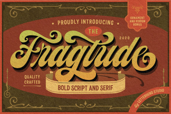 Fragtude: The Versatile Script and Serif Font Duo for Marketers