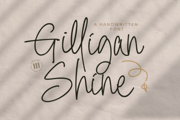 Gilligan Shine: A Romantic Handwritten Font for Makers