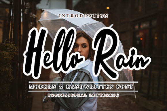 Hello Rain: A Handwritten Font for Editorial Design