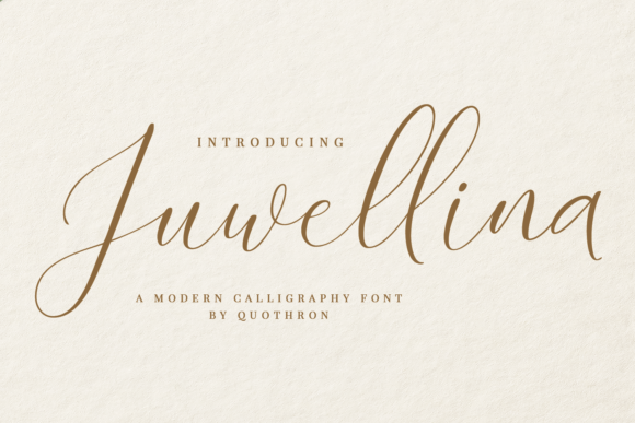 Juwellina: An Elegant Script Font for Makers