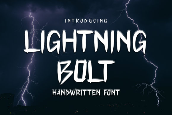 Lightning Bolt: A Quirky Handwritten Font for Editors