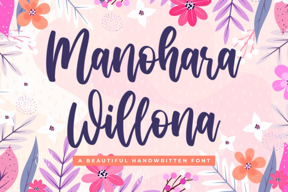 Manohara Willona: A Sweet Script Font for Makers