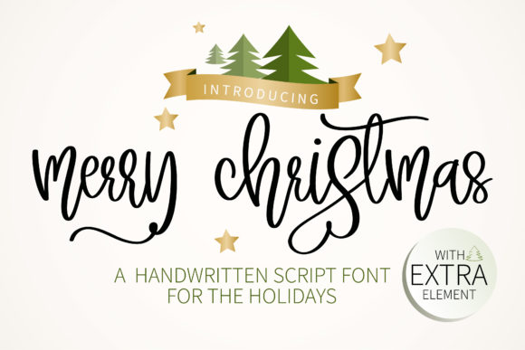 Merry Christmas: A Joyful Handwritten Font for Web Design