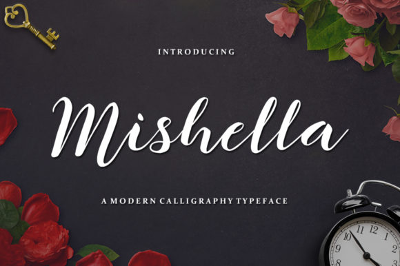 Mishella: A Modern Calligraphy Font for Web Design