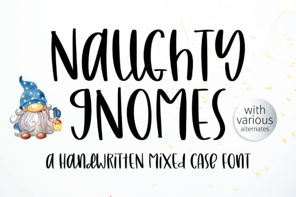Naughty Gnomes: A Handwritten Font for Small Business Branding
