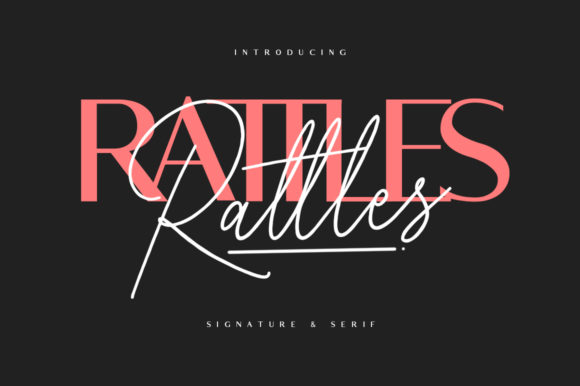 Rattles Font: A Versatile Duo for Crafters