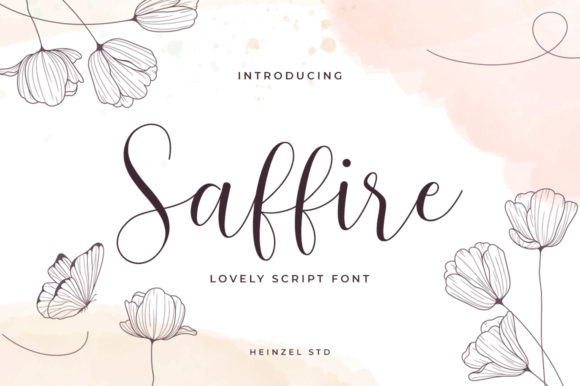 Saffire: A Timeless Script Font for Brand Identity