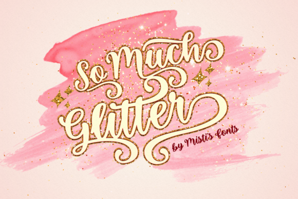 So Much Glitter: A Bold Script Font for Web Design