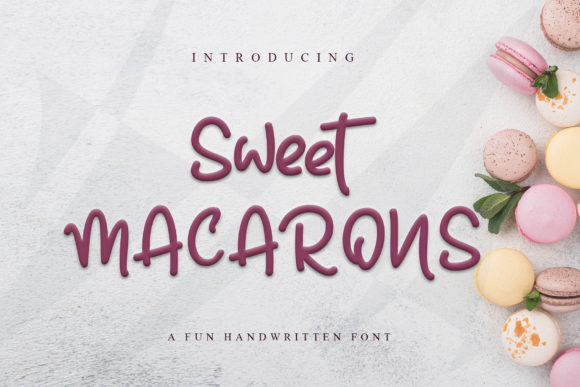 Sweet Macarons: A Playful Display Font for Web Design