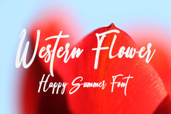 Western Flower: A Handwritten Font for Web Design